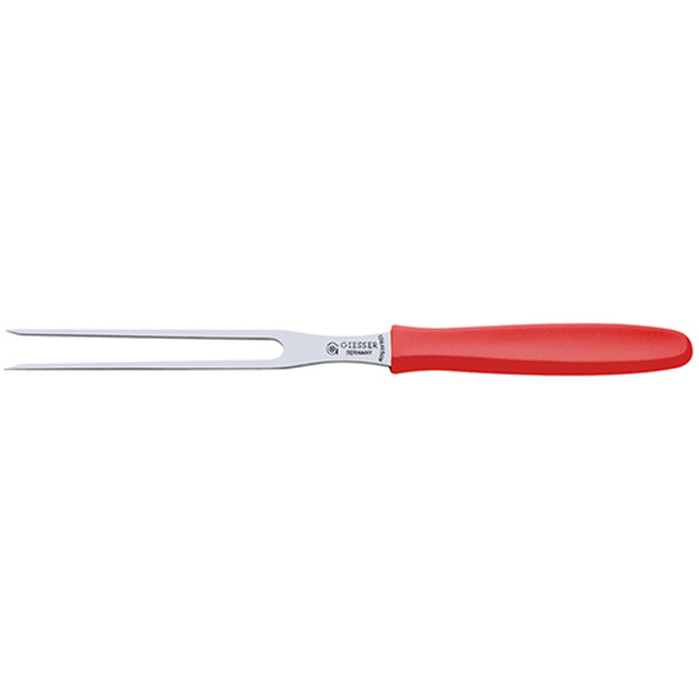 Aufschnittgabel, K'stoffgriff, rot 24 cm