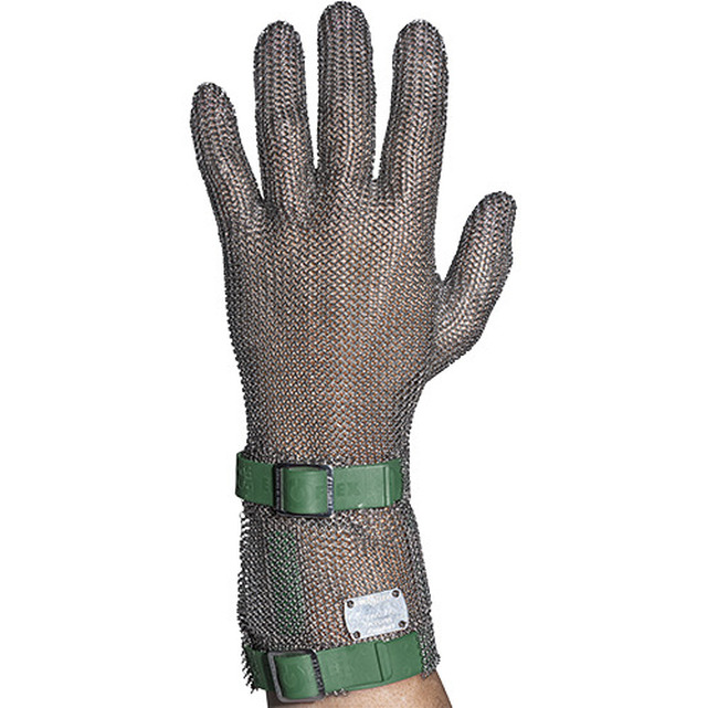 Stichschutzhandschuh Comfort rechts, XS, grün, 8 cm Stulpe