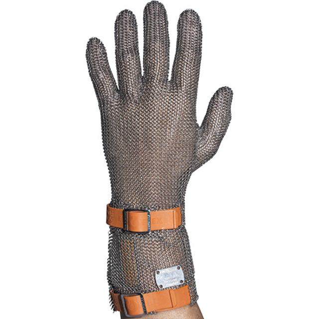Stichschutzhandschuh Comfort rechts, XL, orange, 8 cm Stulpe