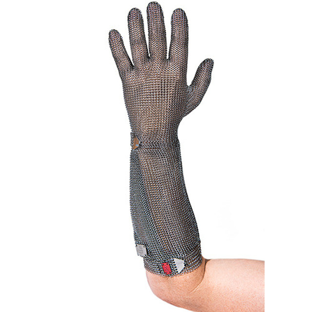 Stichschutzhandschuh Eco-Mesh links, XL, orange, 19 cm Stulpe