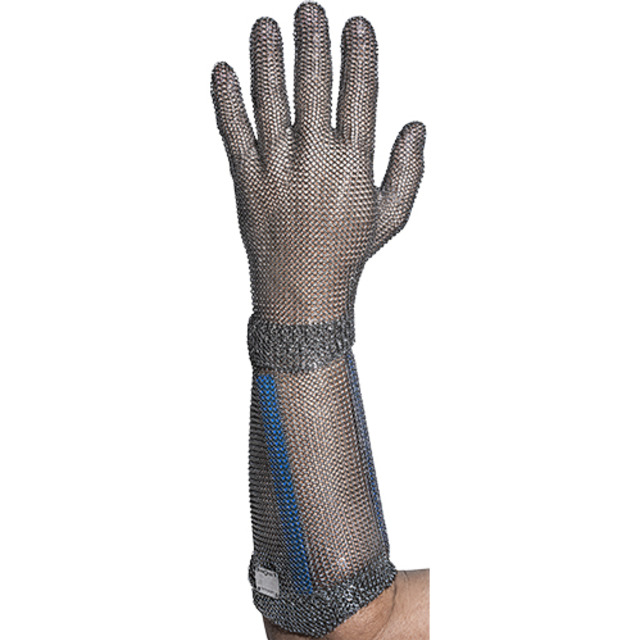 Stichschutzhandschuh Springlight links, L, blau, 19 cm Stulpe