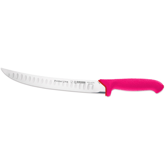 Abschwartmesser PrimeLine, funky pink 25 cm, Kullen, gebogen