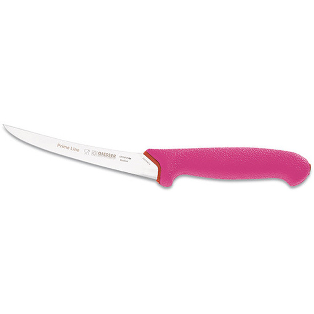 Couteau à désosser PrimeLine, funky pink 15 cm, flexible, relevée