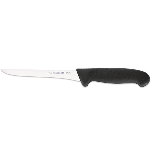 Couteau à désosser, noir 16 cm, lame étroite