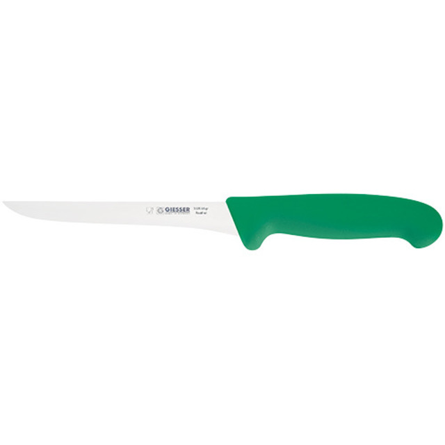 Couteau à désosser, vert 16 cm, lame étroite