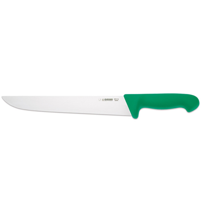Couteau à découper, vert 27 cm, lame large