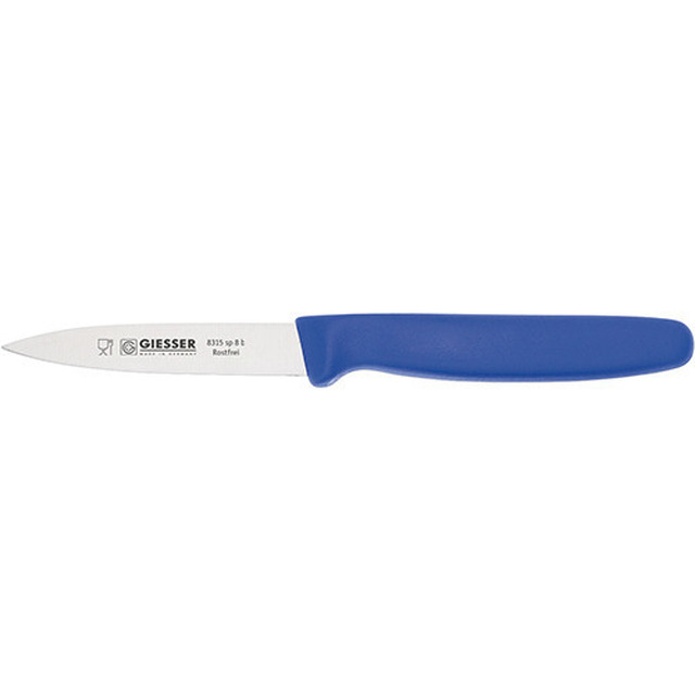 Gemüsemesser, blau 8 cm, mit Spitz