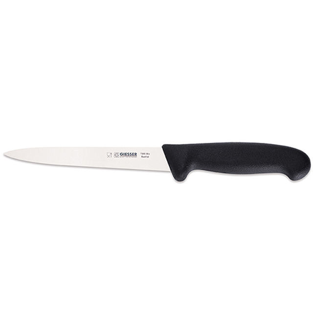 Filetiermesser, schwarz 20 cm, flexible Klinge