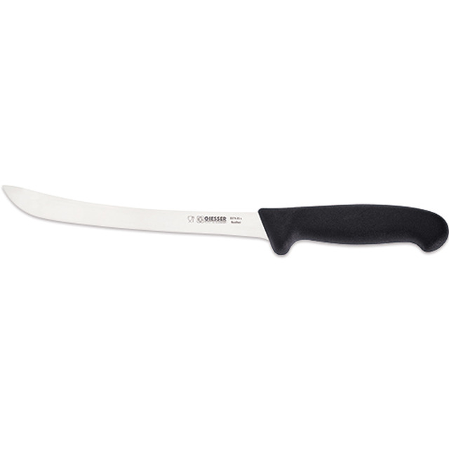 Couteau a fileter, noir 21 cm, lame flexible