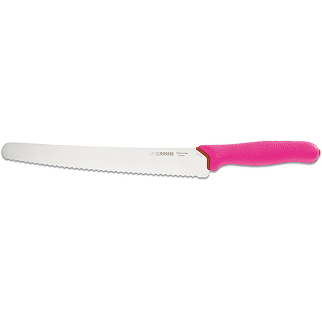 Universalmesser PrimeLine, funky pink 25 cm, Wellenschliff