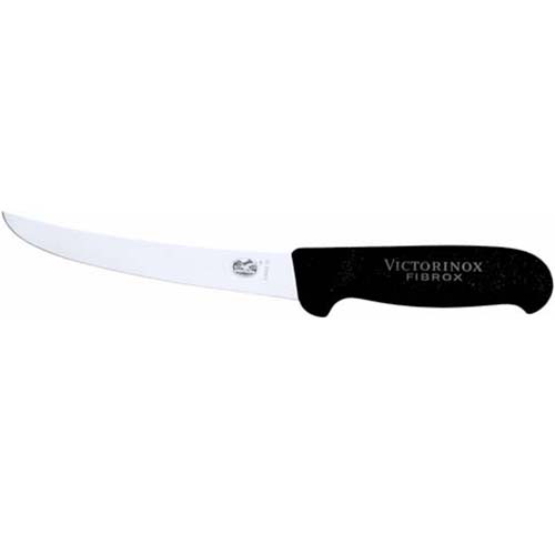 Couteau à désosser, manche en plastique 15 cm, étroit, courbé, flexible