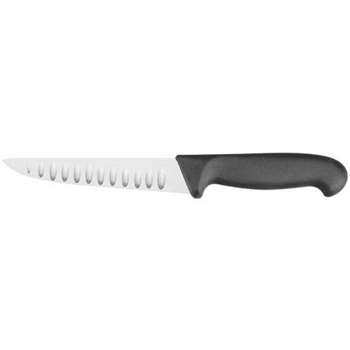 Couteau à désosser, noir 18 cm, alvéole