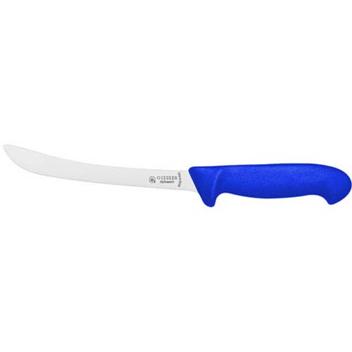 Filetiermesser, Kunststoffgriff blau 21 cm, flexible Klinge